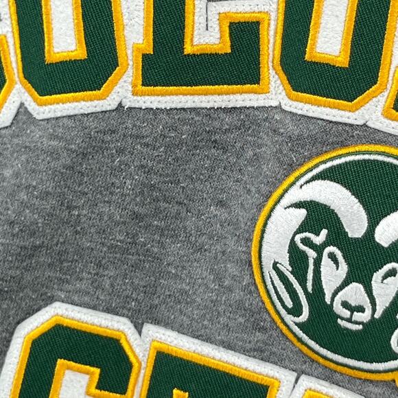 COLORADO STATE Sweatshirt Adult M RAMS University CO College Fleece Gray - Picture 9 of 15